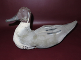 Vintage 15" Macal Dukoy Whidbey Island, WA Sewn Canvas Wooden Head Duck Decoy