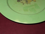 Vintage 7" Green Melamine Safetyware PM 362 Children's Mickey Mouse Image Plate