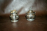 Vintage Hamilton Silverplate "Diamond Metal" Cream & Sugar Set - No. 214