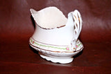 Antique Homer Laughlin Fine American Porcelain 8" Gravy Boat w/ Underplate